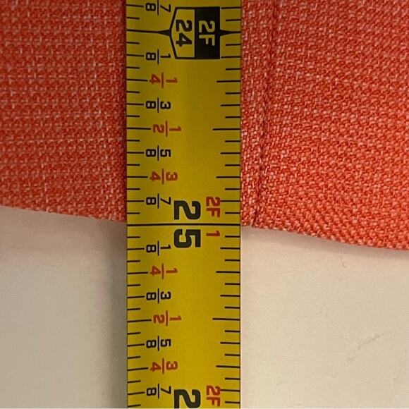 John Meyer Coral Orange Ruffled Collar Party Event Occasion Jacket NWT Size 18 - Picture 14 of 14